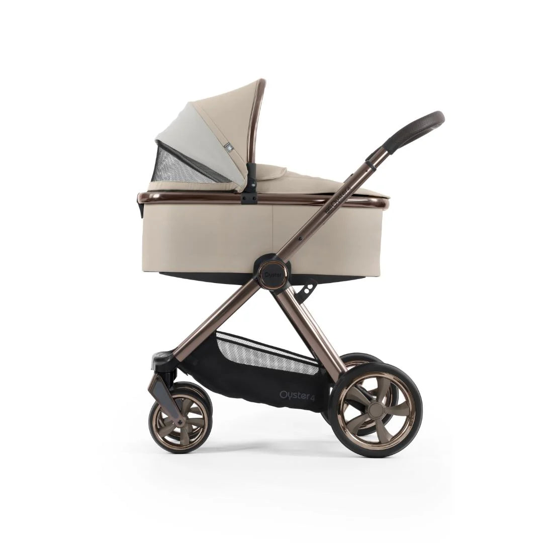 Oyster4 Luxury Travel System Bundle Inc Capsule 360 Car Seat - Buttermilk