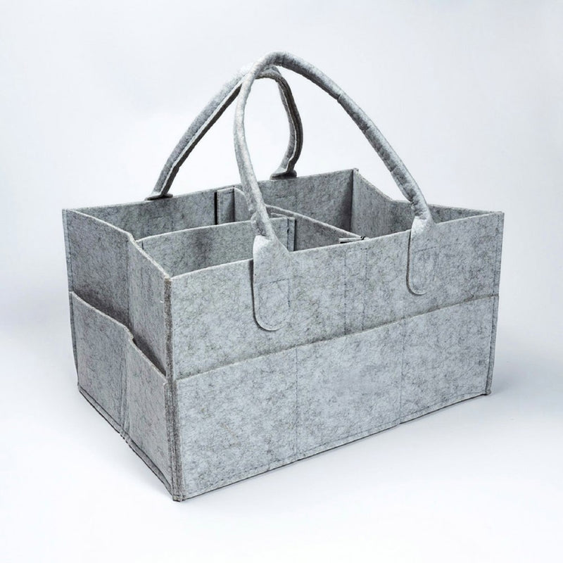Zello Felt Nappy Caddy - Grey