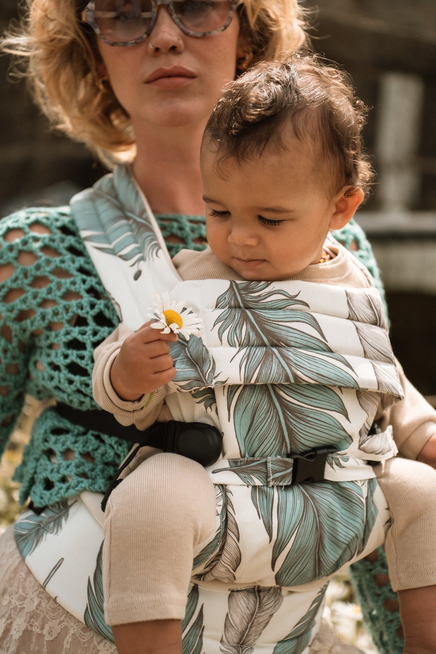 Bizzi Growin Nomad Pure Organic Baby Carrier - Wild Plume