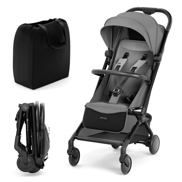 Kinderkraft Pilot 2 Cabin Size Travel Stroller - Grey