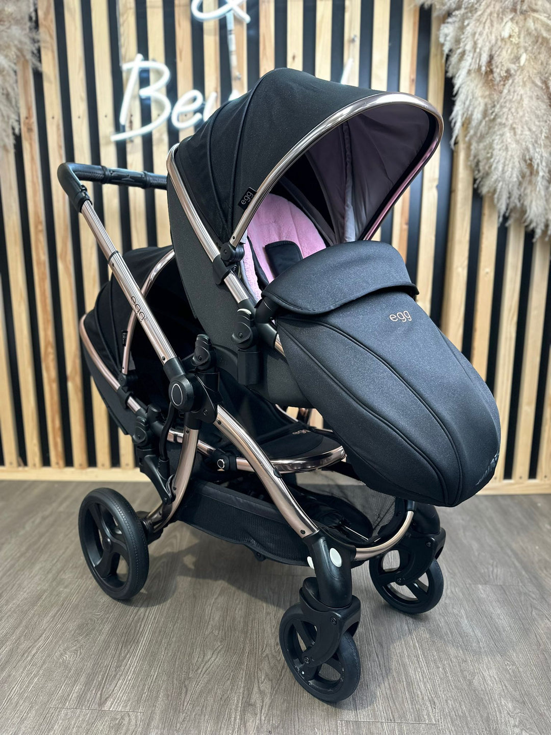 PRE LOVED egg2 Twin Double Pushchair - Diamond Black