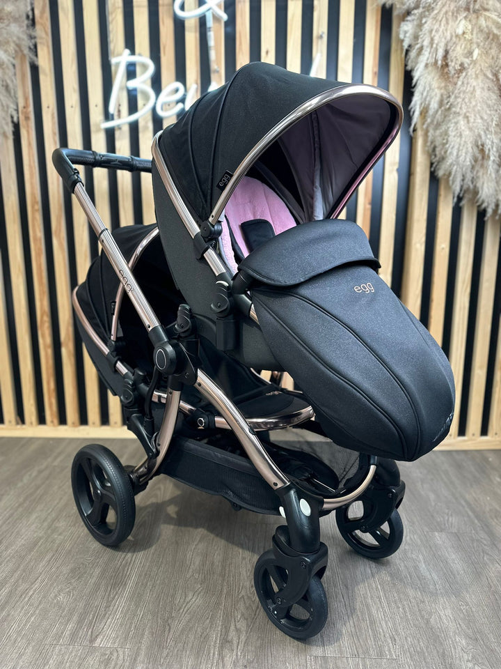 PRE LOVED egg2 Twin Double Pushchair - Diamond Black