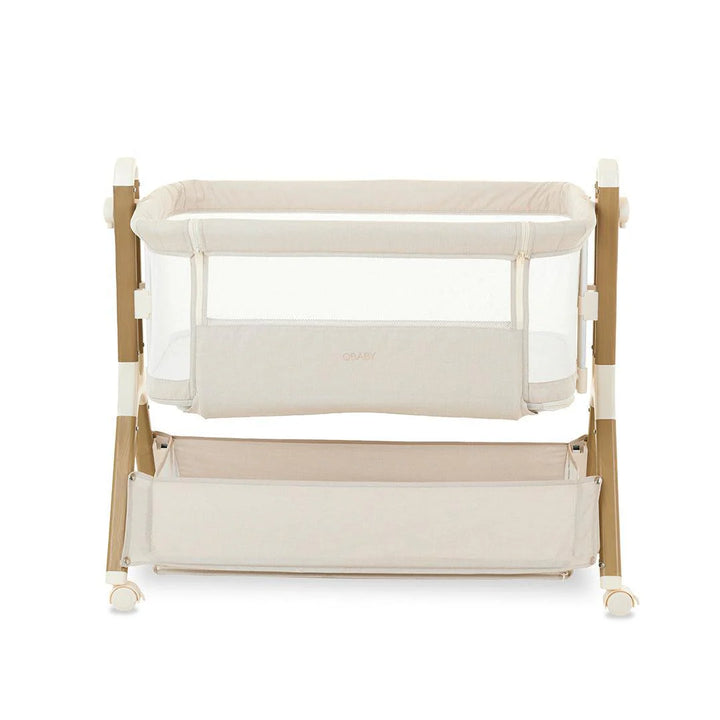 Obaby Cloud Bedside Crib - Oatmeal