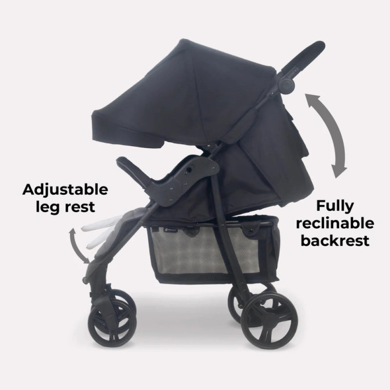 My Babiie MB30 Plus Pushchair - Black/Grey
