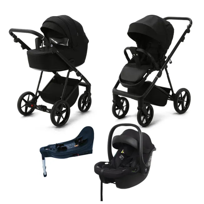 Mee-Go Milano Evo 4in1 All In One Travel System Inc Isofix Base - Abstract Black