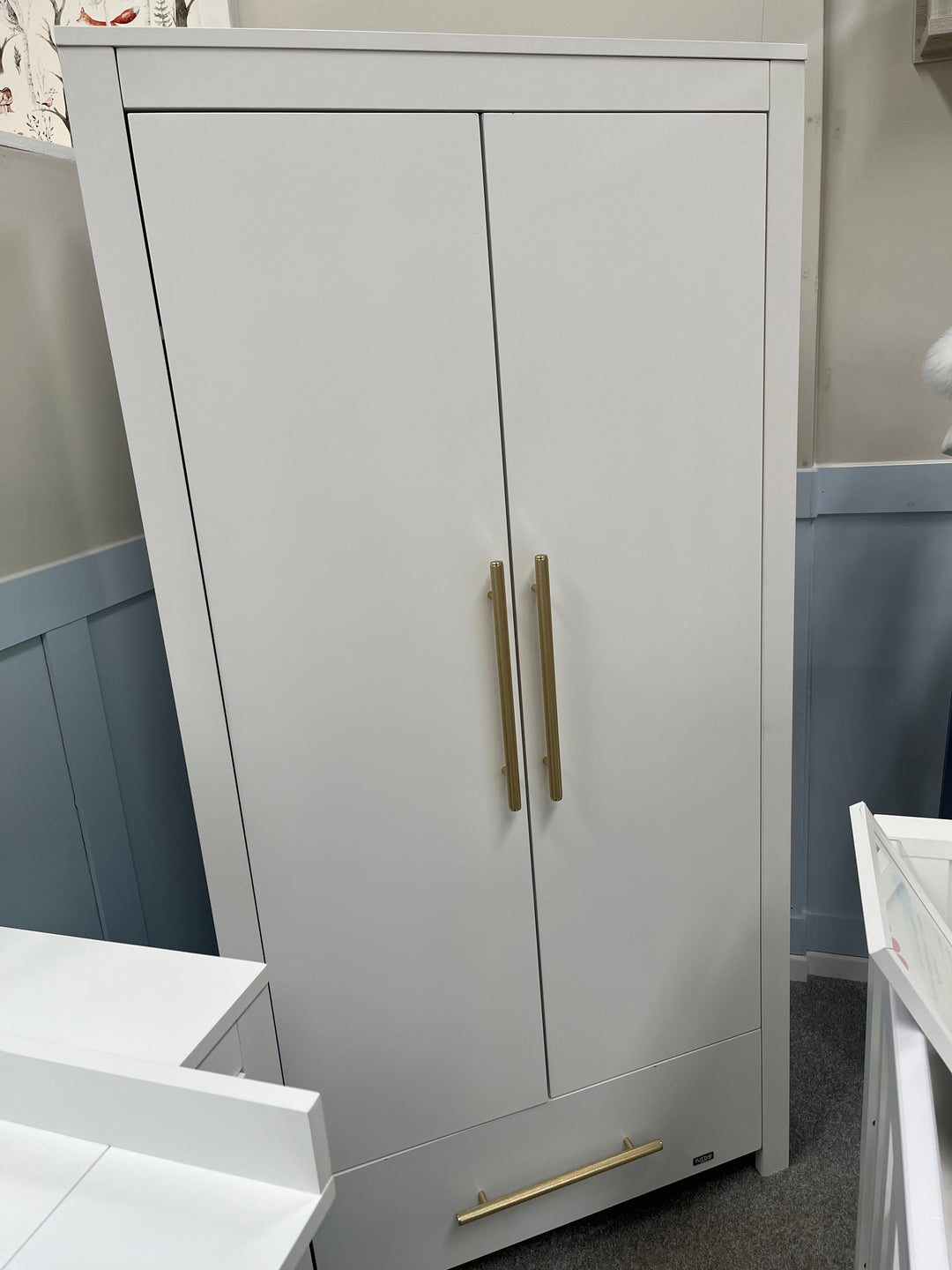 EX-DISPLAY Tutti Bambini Tivoli 3 Piece Nursery Room Set - White (COLLECTION OR LOCAL DELIVERY ONLY)