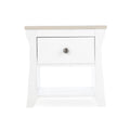 CuddleCo Clara Bedside Table - White & Ash