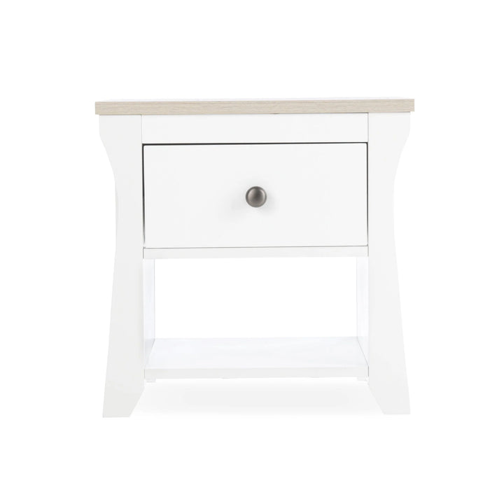CuddleCo Clara Bedside Table - White & Ash