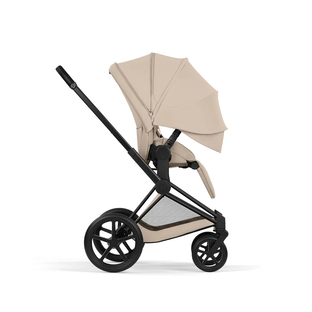 Cybex Priam Comfort Ultimate Cloud T Plus Travel System Bundle - Cozy Beige/Black