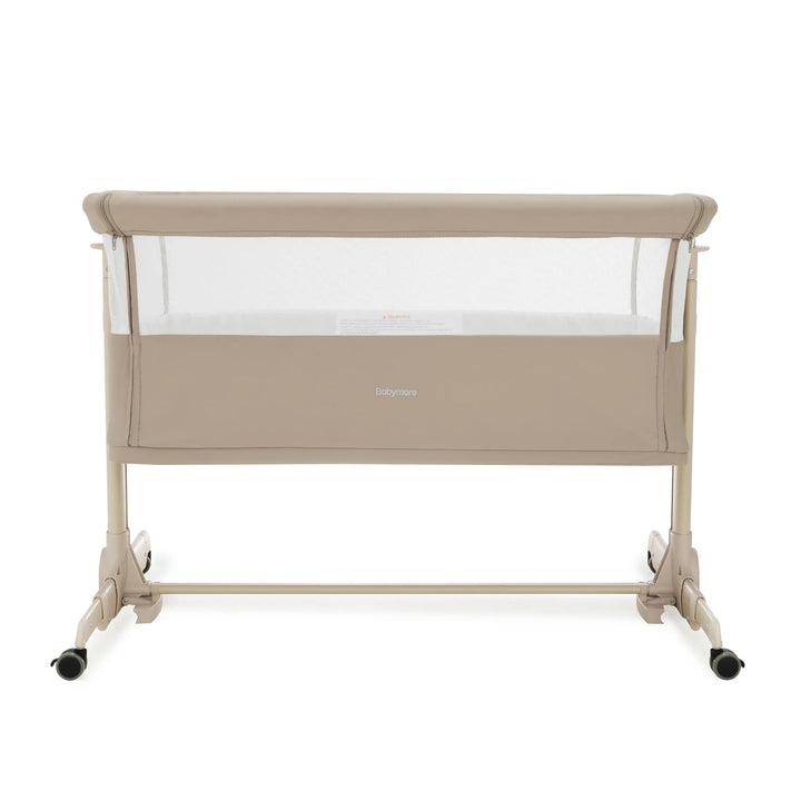 Babymore Neera Bedside Crib – Khaki