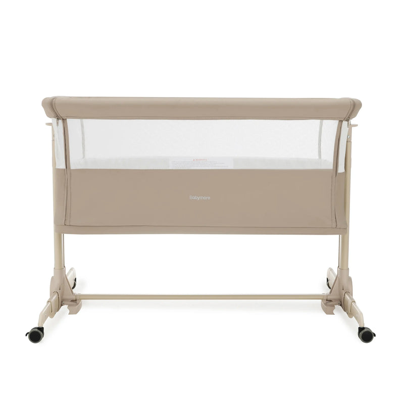 Babymore Neera Bedside Crib – Khaki