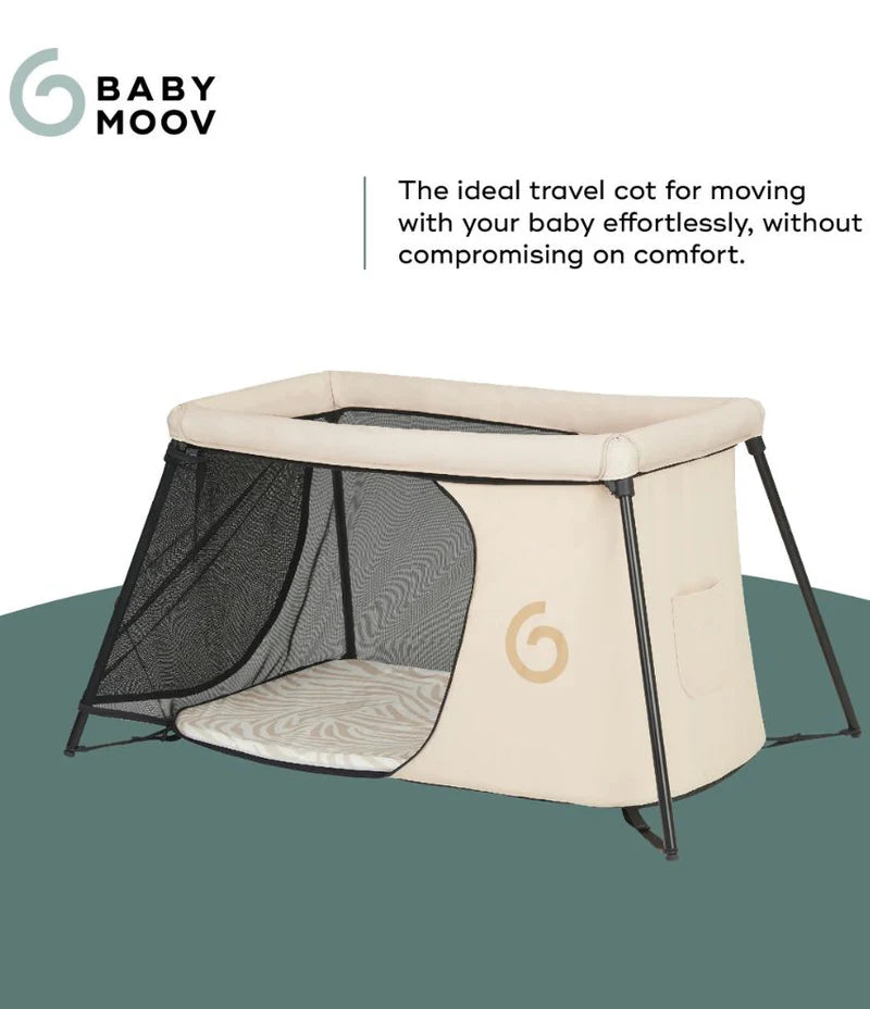 Babymoov Moov & Sleep Travel Cot - Sand