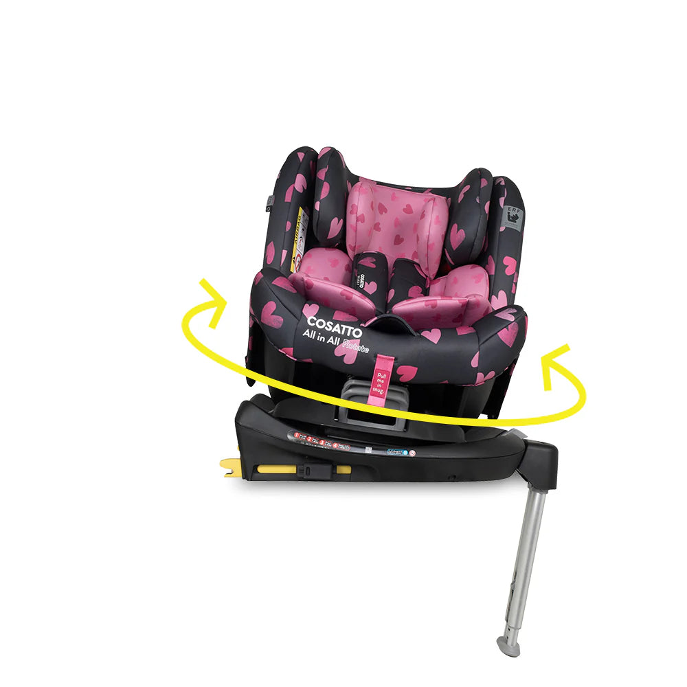 Cosatto All in All 360 Rotate Car Seat - Charcoal Lighthearted