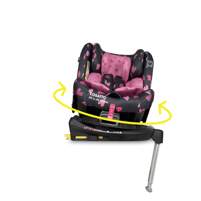Cosatto All in All 360 Rotate Car Seat - Charcoal Lighthearted