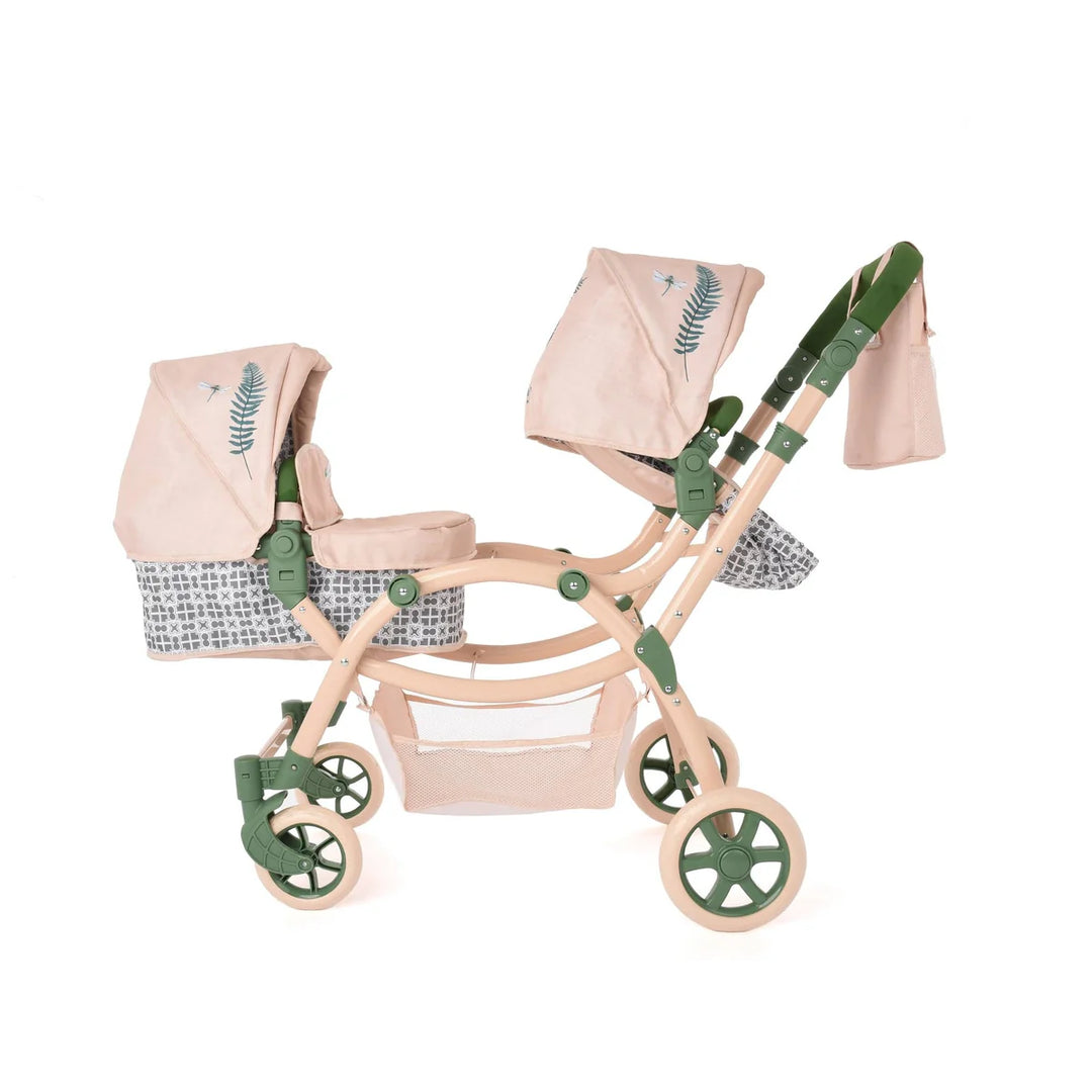 Roma RHS Twins Dolls Pram - Fern