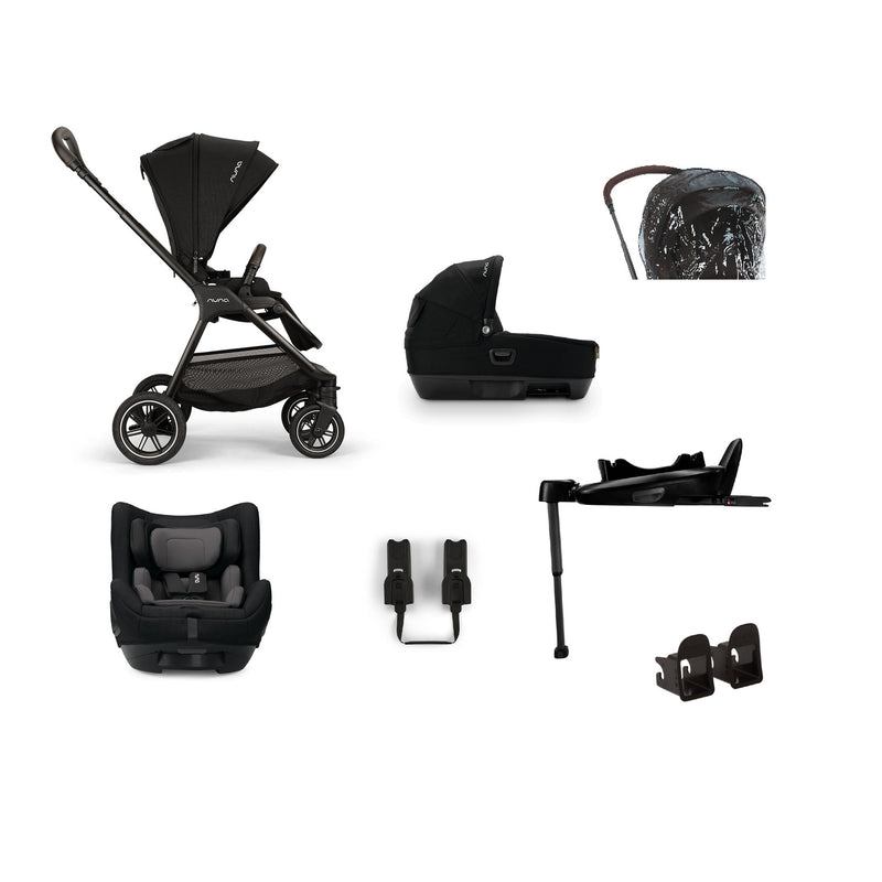 Nuna TRIV Next + CARI + TODL Next Generation Travel System Bundle - Caviar