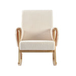 Bebe & Beyond Storyteller Nursing Chair & Stool – Off White Teddy Boucle
