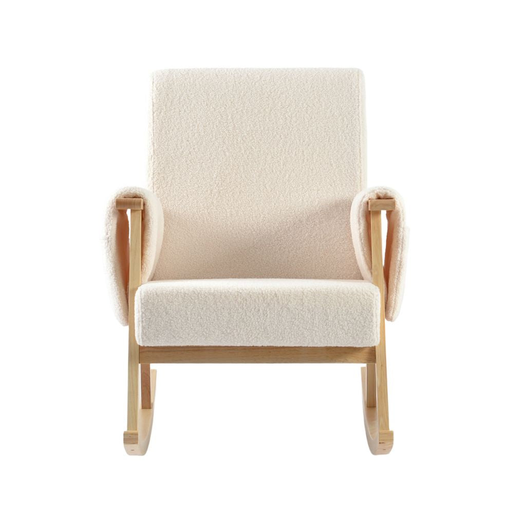 Bebe & Beyond Storyteller Nursing Chair – Off White Teddy Boucle