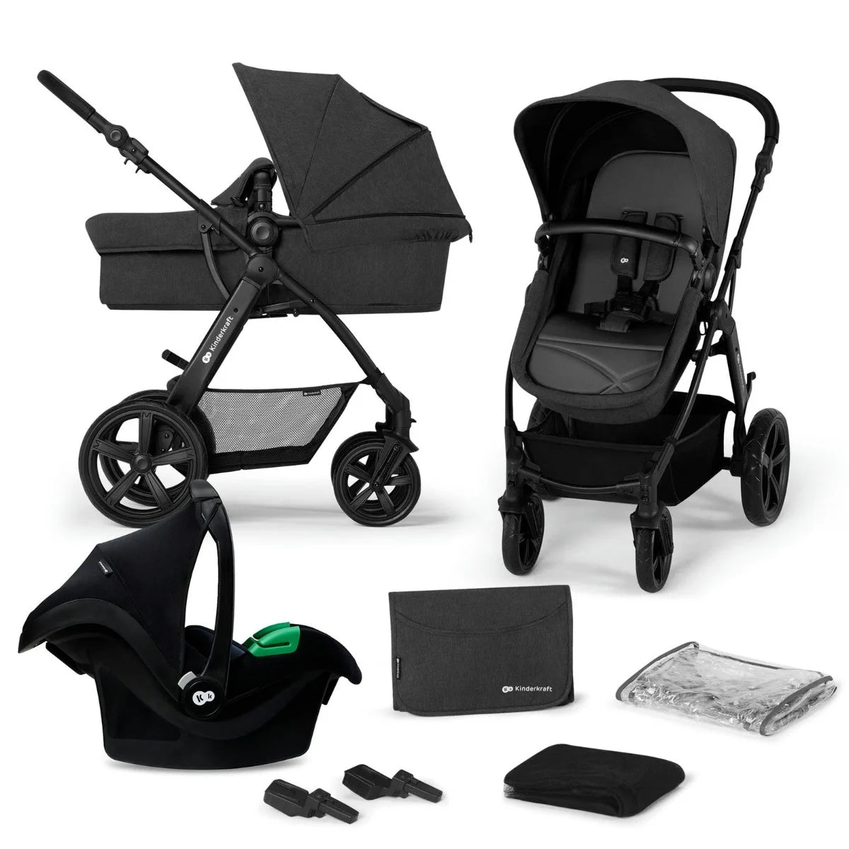 Kinderkraft Moov CT 3 in 1 Travel system Black Bambinosandbeyond
