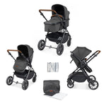 Ickle Bubba Cosmo 6 Piece Pram - Graphite Grey