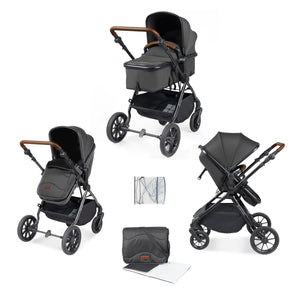 Ickle Bubba Cosmo 6 Piece Pram - Graphite Grey