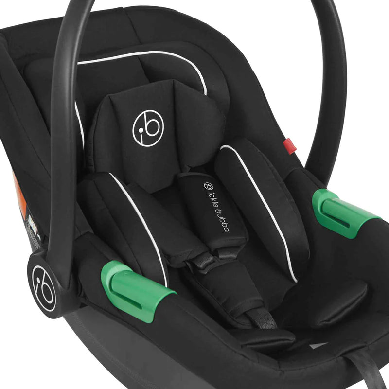 Ickle Bubba Stomp Luxe 14 Piece Travel System & Home Bundle Inc Cirrus Car Seat + Isofix Base - Woodland/Bronze/Tan