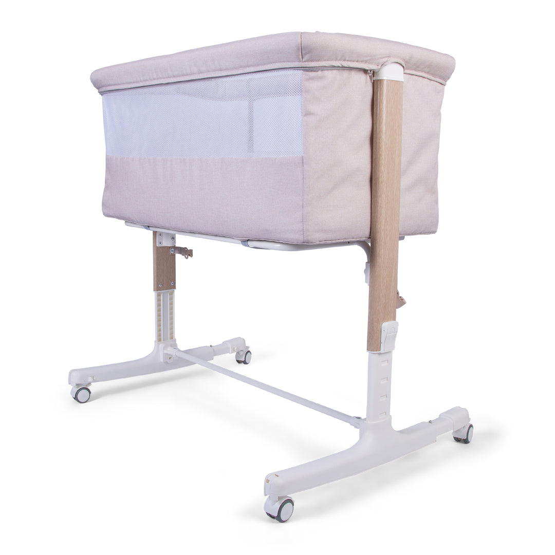 Redkite Rockabye Bedside Crib - Oatmeal