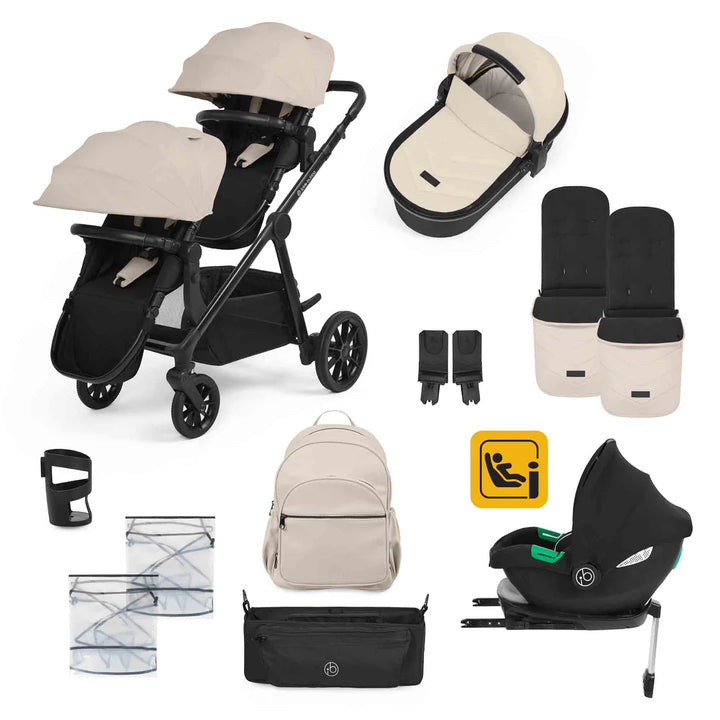 Ickle Bubba Libra Growing Family 12 Piece Travel System Bundle - Stone