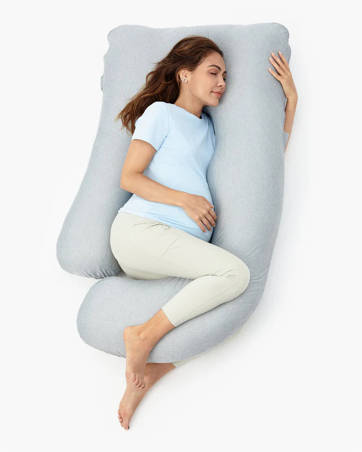 Momcozy Dreamlign U Pro Cool Feeling Maternity Pillow - Grey