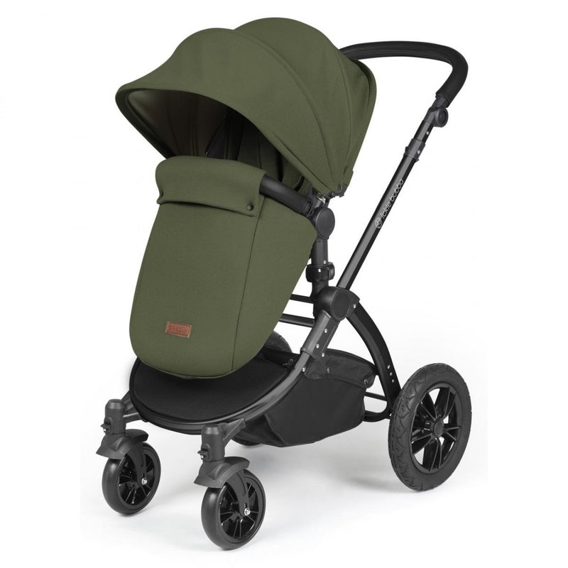 Ickle Bubba Stomp Luxe 9 Piece Pram Bundle - Woodland / Black