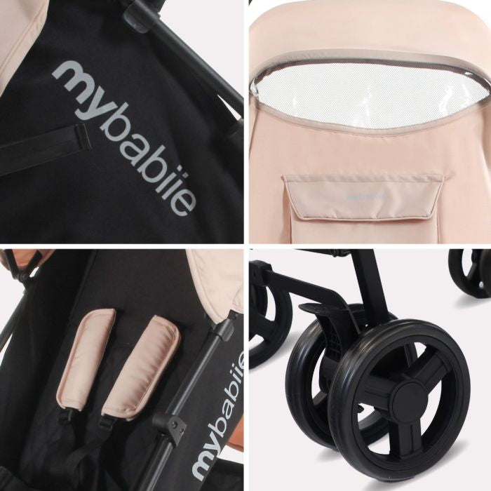 My Babiie MB01 Lightweight Stroller - Blush Pink