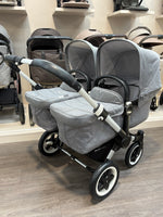 PRE LOVED Bugaboo Donkey2 Twin Pushchair - Grey Melange