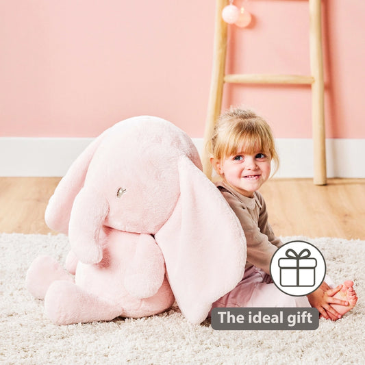 Nattou FanFan Maxi Cuddle Elephant – Pink (60cm)
