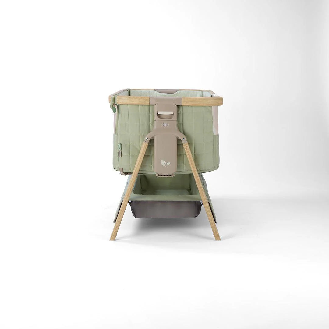Tutti Bambini Cozee Sense Bedside Crib - Drifted Oak/Eucalyptus