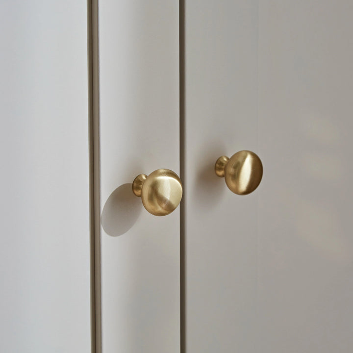 CuddleCo Clara 3 Door Triple Wardrobe - Cashmere & Ash