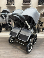 PRE LOVED Bugaboo Donkey2 Twin Pushchair - Grey Melange