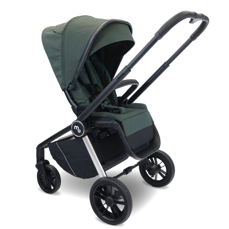 My Babiie MB450i 3in1 Travel System with Rotating Car Seat + Base - Forest Green