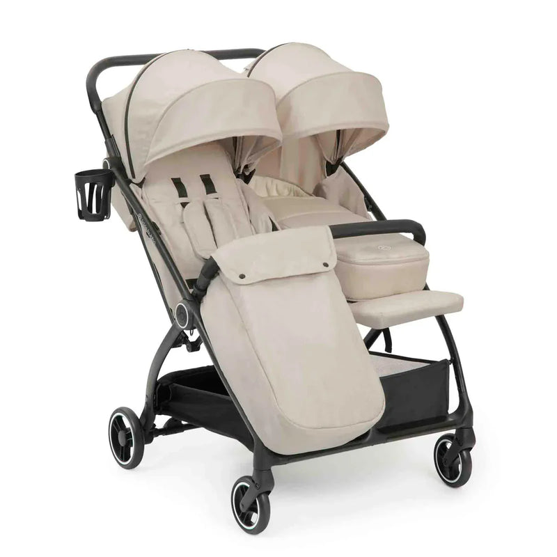 Ickle Bubba Aries Double Max Autofold Stroller - Stone