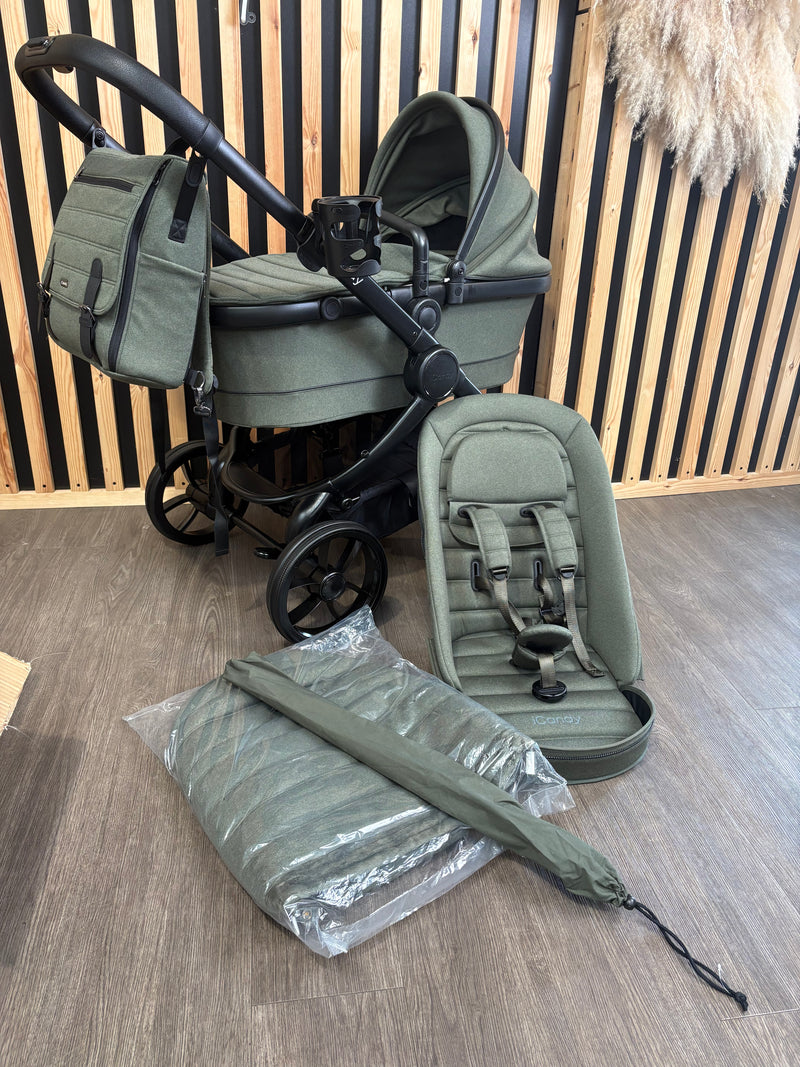 PRE LOVED iCandy Peach 7 Pram, Pushchair + Accessories - Ivy