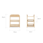 CuddleCo Aria Rattan Changing Table - Natural