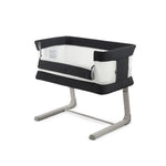 Oyster Drop Side Wiggle Crib Co-Sleeper - Carbonite