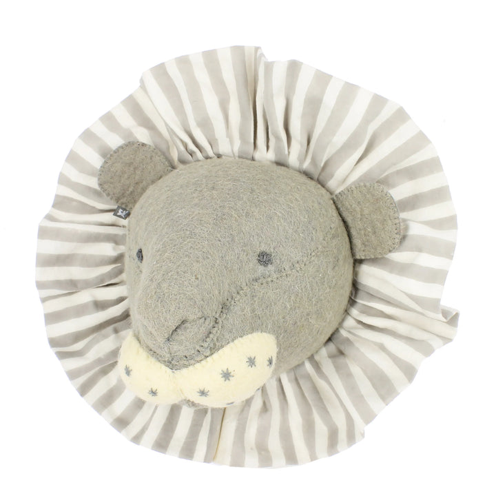 Fiona Walker Lion with Vintage Ruff Head Mini - Grey