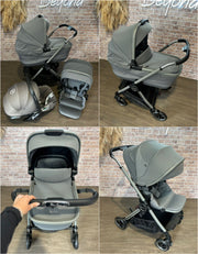 PRE LOVED Silver Cross Dune + First Bed Carrycot - Glacier