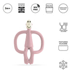 Matchstick Monkey Original Teething Toy  - Dusty Pink