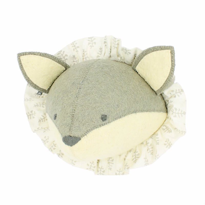 Fiona Walker Baby Fox with Vintage Ruff Head Mini - Grey