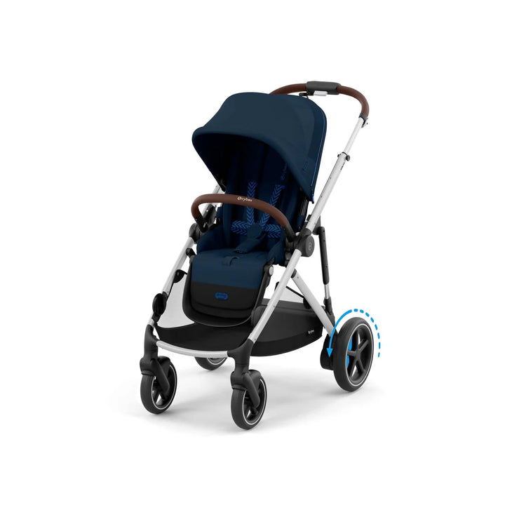 Cybex eGazelle S, 9 Piece Bundle - Silver/Ocean Blue