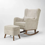 Tutti Bambini Harper Rocking Chair & Footstool - Mushroom