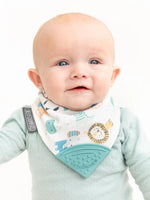 Cheeky Chompers Neckerchew Teething Dribble Bib - Animals