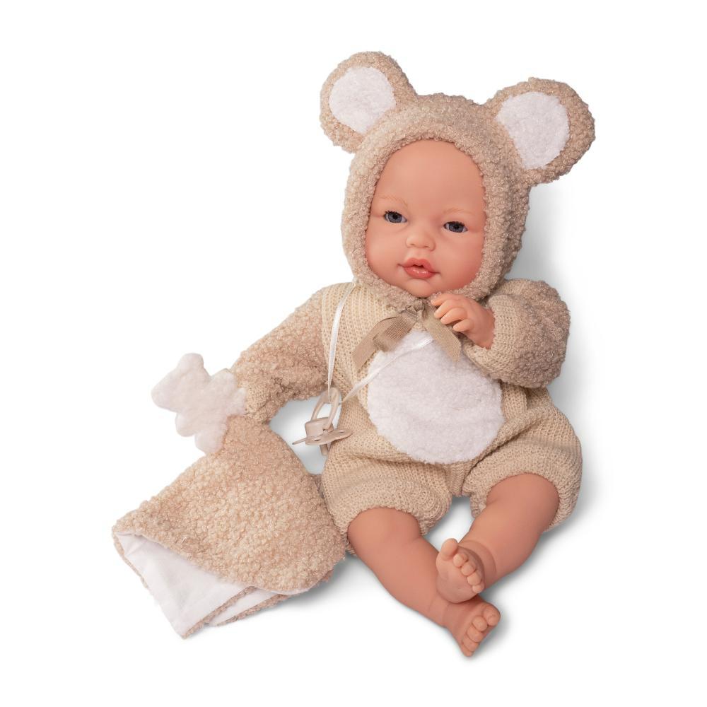 Roma Teddy Doll - Cries with Dummy 37cm