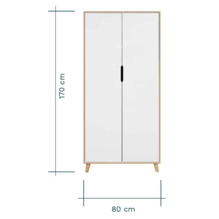 Tutti Bambini Hygge Mini 3 Piece Room Set – White/Light Oak